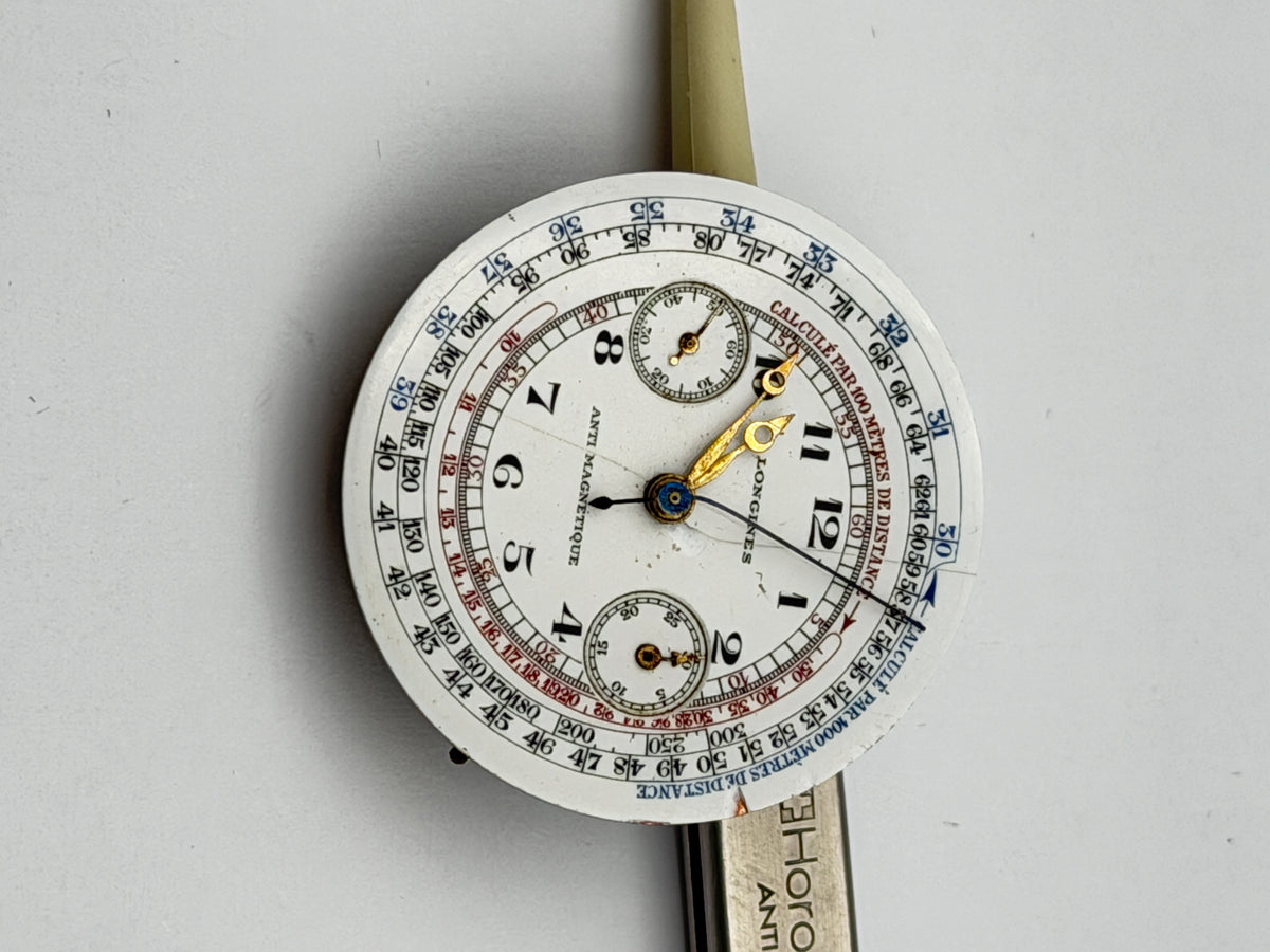 longines chronograph 121 vintage movement movimento