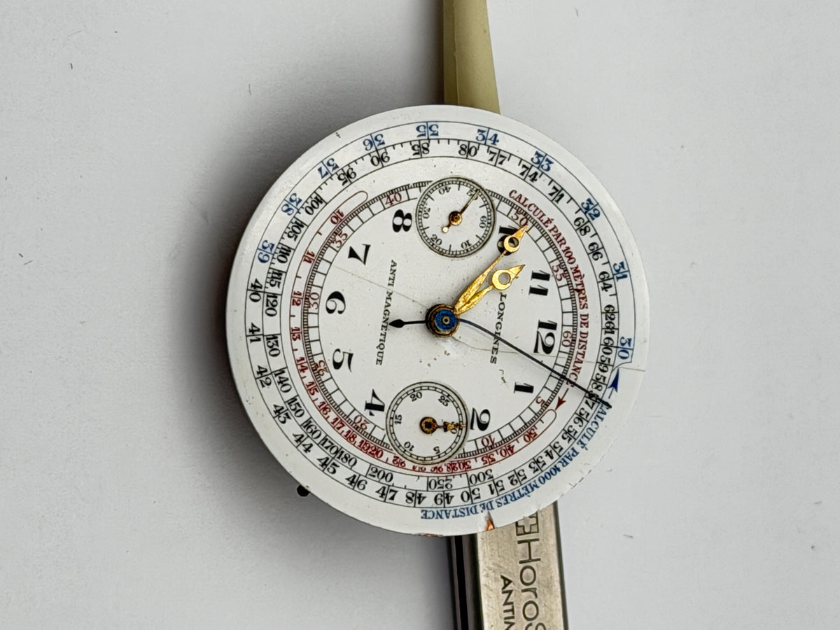 longines chronograph 121 vintage movement movimento