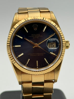 Rolex Oyster Perpetual Date 15238 full gold