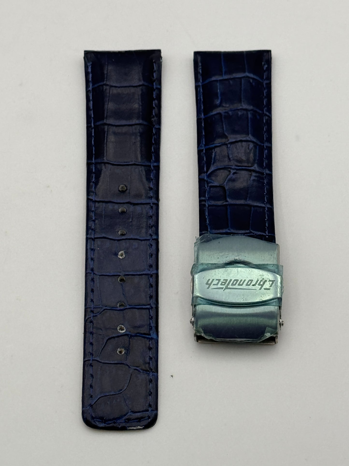 chronotech cinturino strap blue 22mm
