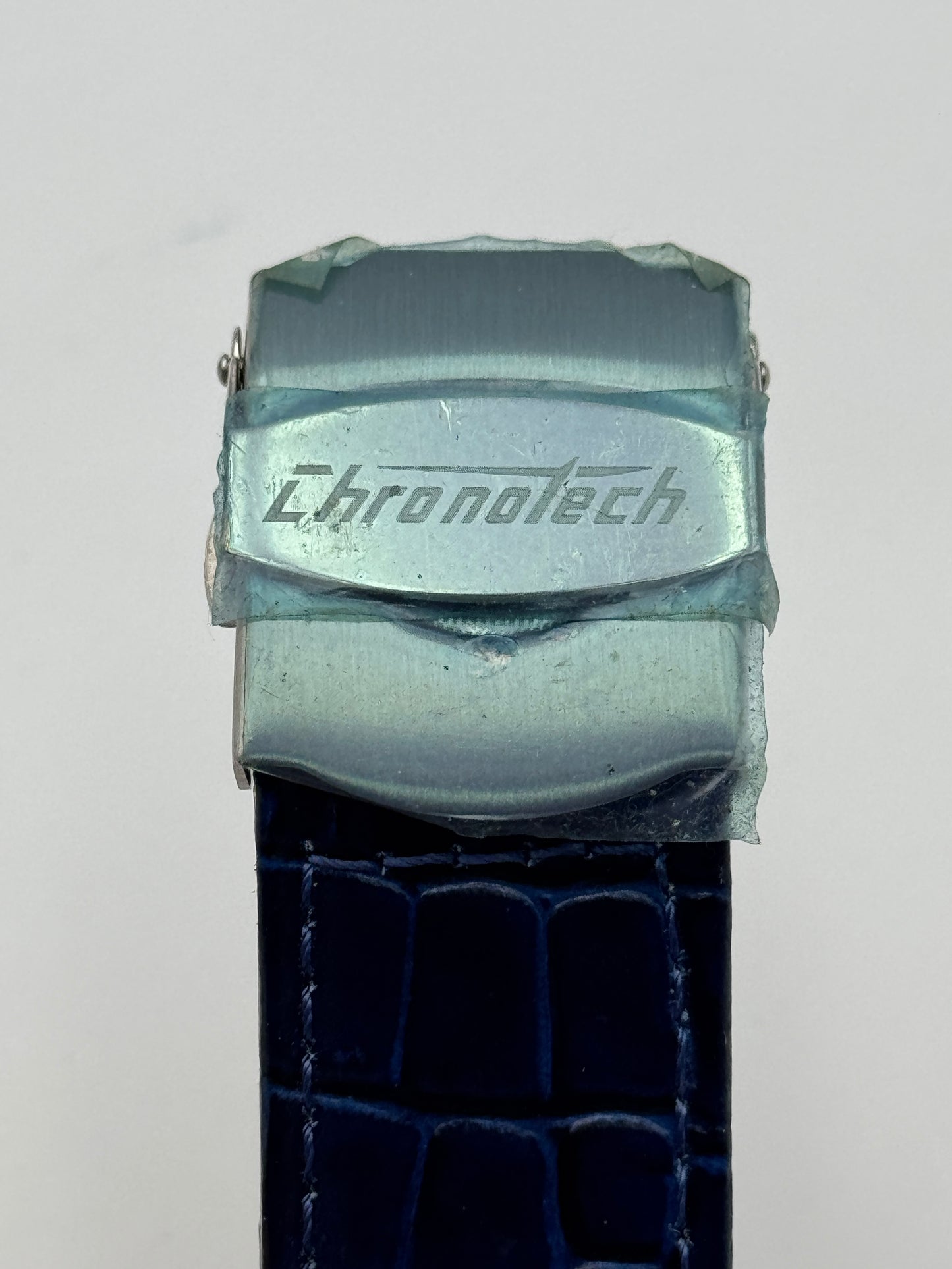 chronotech cinturino strap blue 22mm