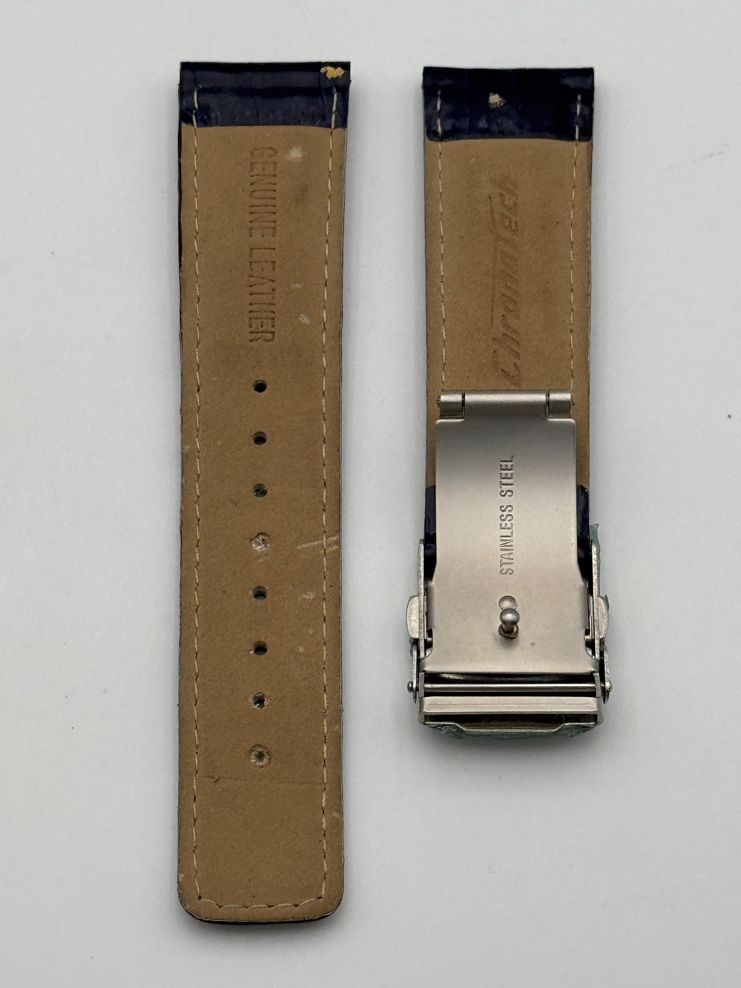 chronotech cinturino strap blue 22mm