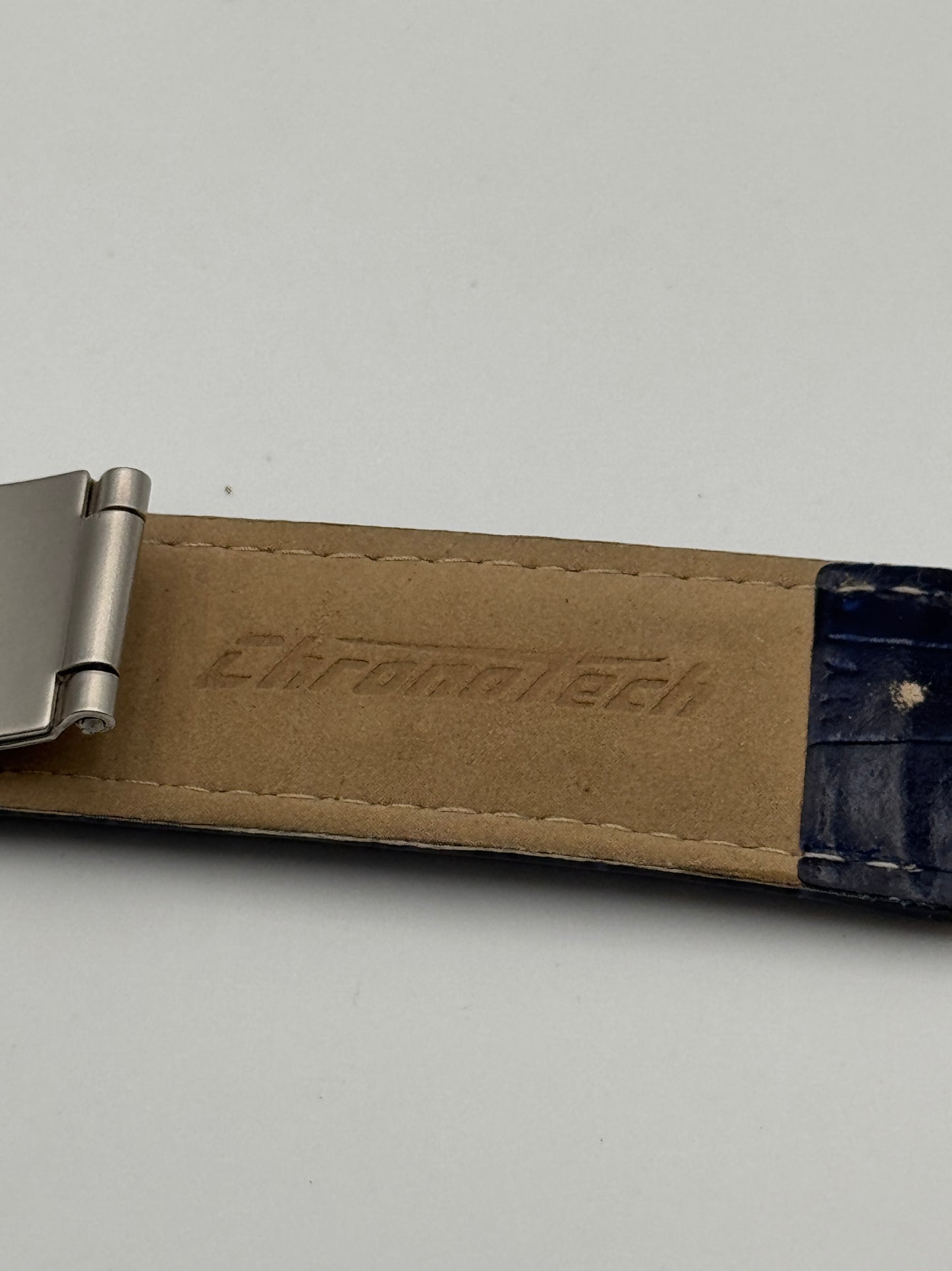 chronotech cinturino strap blue 22mm