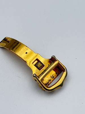 cartier deplo 14mm fibbia buckle gold plated