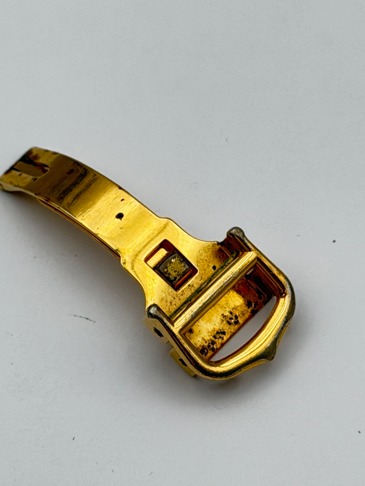 cartier deplo 14mm fibbia buckle gold plated