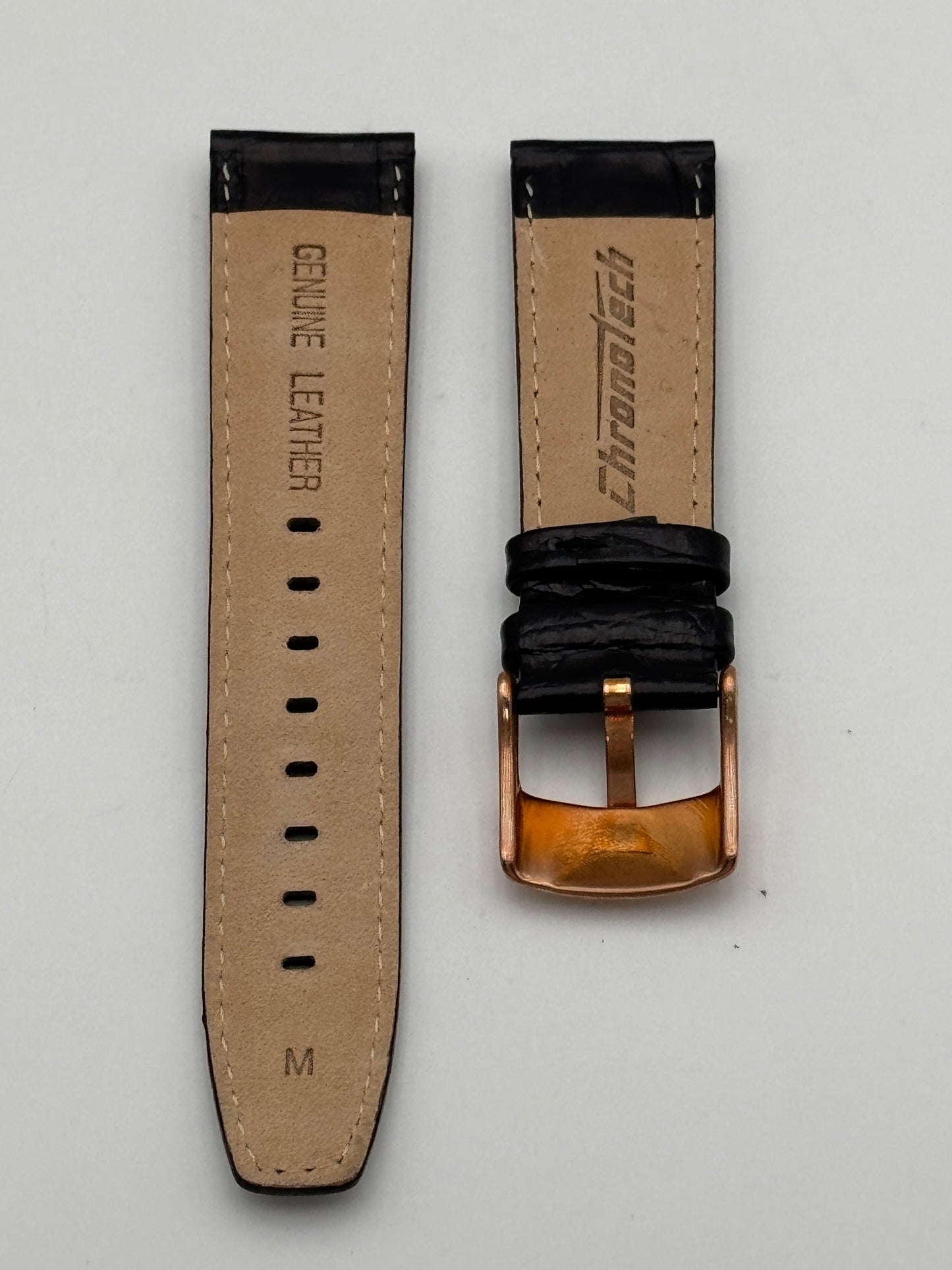 chronotech cinturino strap black 22mm