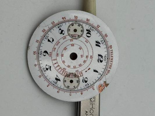 anonimo chrono porcelana porcelain dial quadrante 35mm