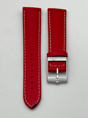 Sector cinturino strap pelle leather red 20mm
