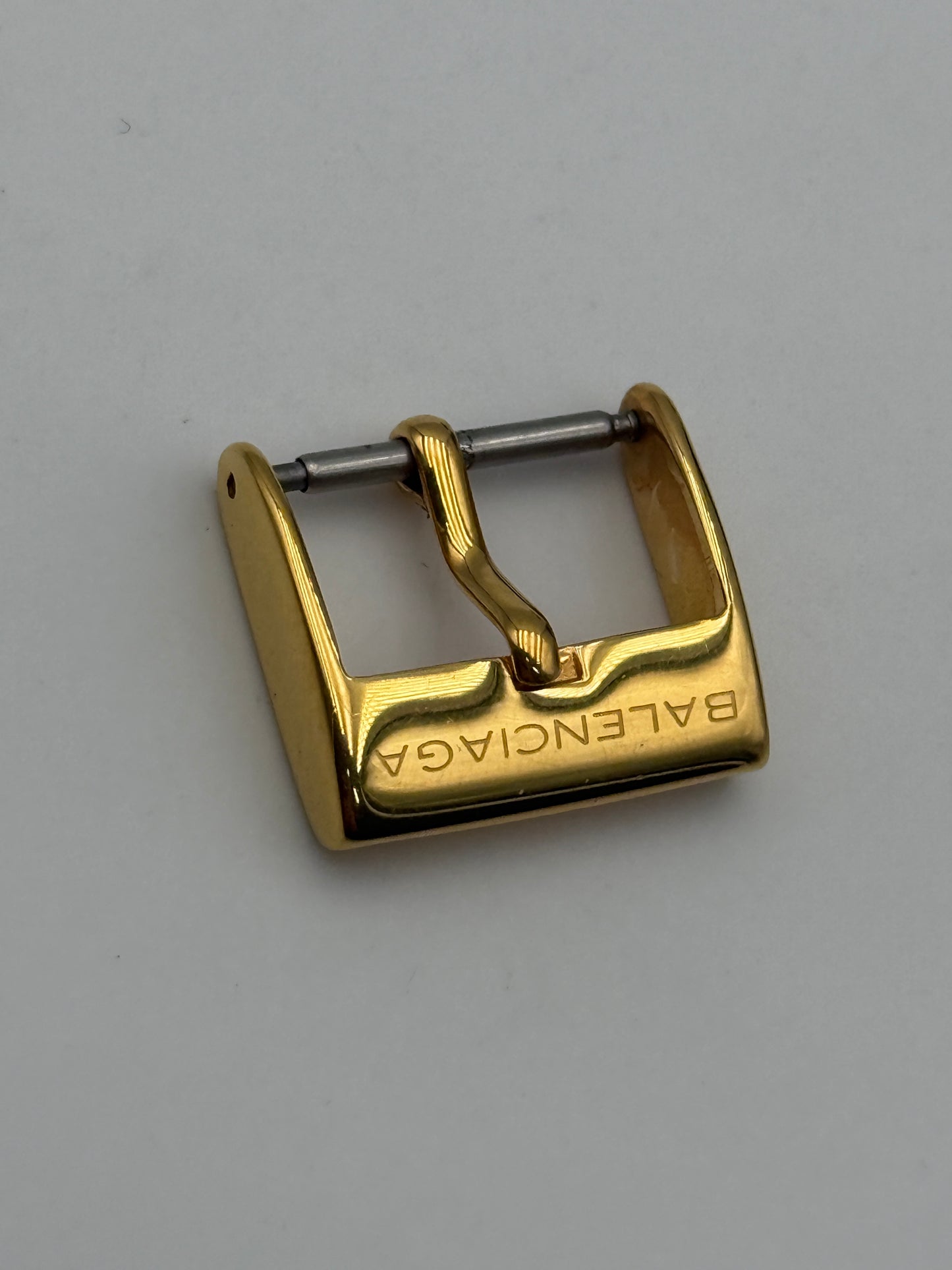 balenciaga fibbia buckle gold plated 18mm