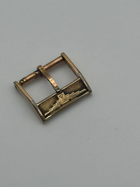 longines fibbia buckle gold plated 14mm