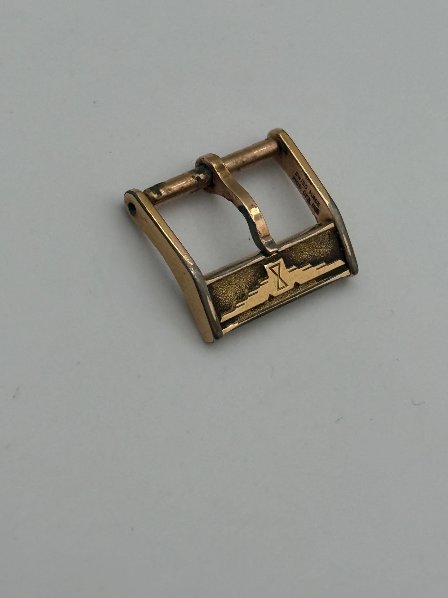 longines fibbia buckle gold plated 14mm