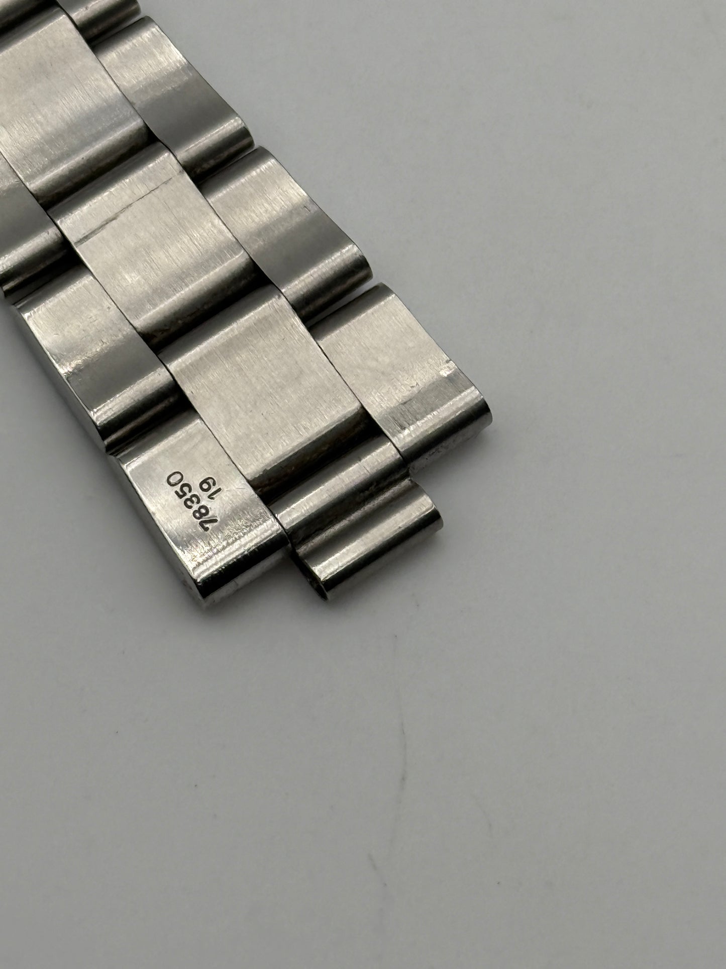 rolex 78350 19mm date T9 endlink 557B bracciale bracelet steel