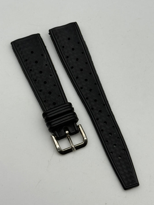 tropic squalo 20mm cinturino strap vinatge rubber brev.9753b-67