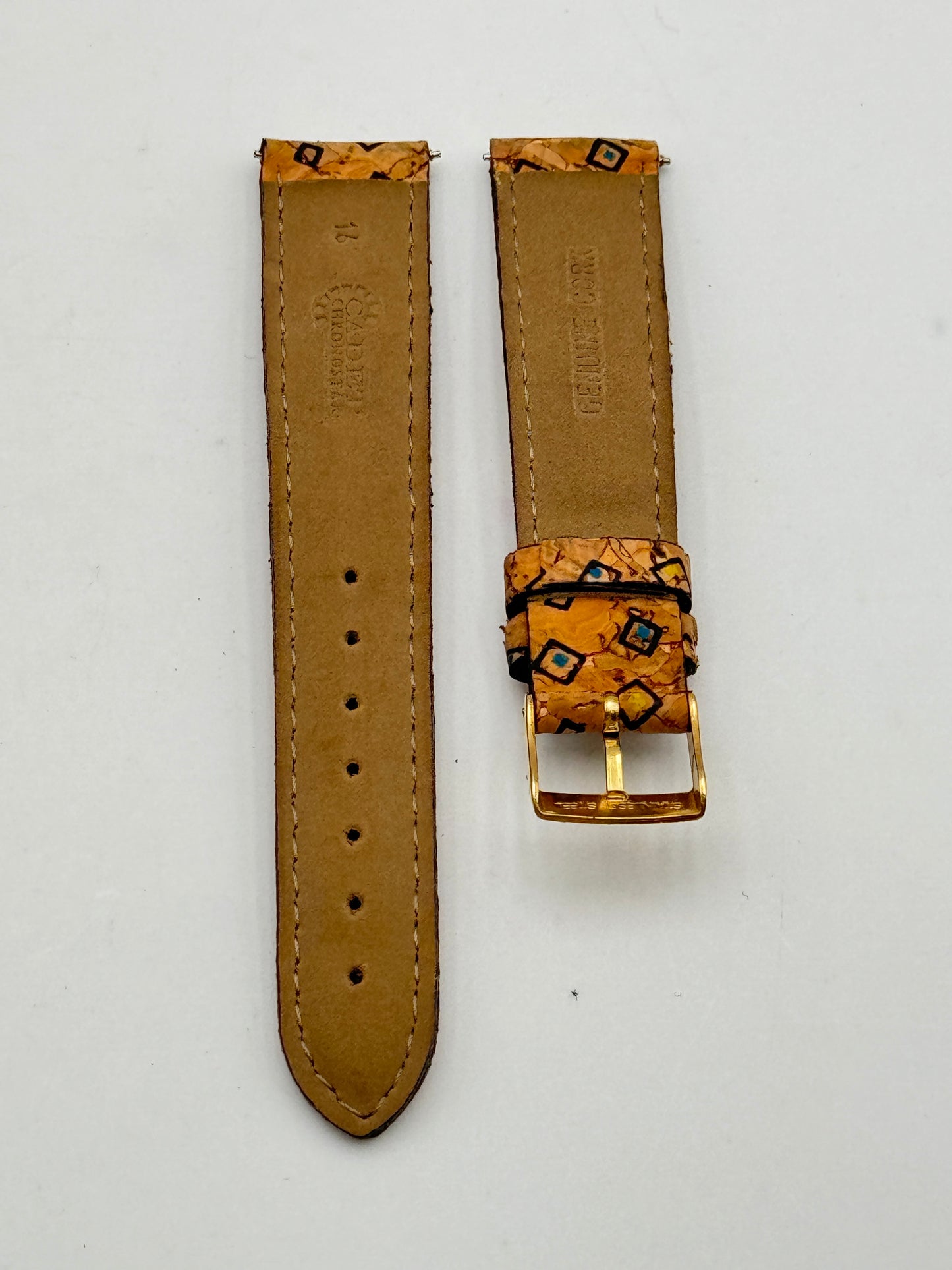Cadet Chronostar cinturino strap leather 16mm