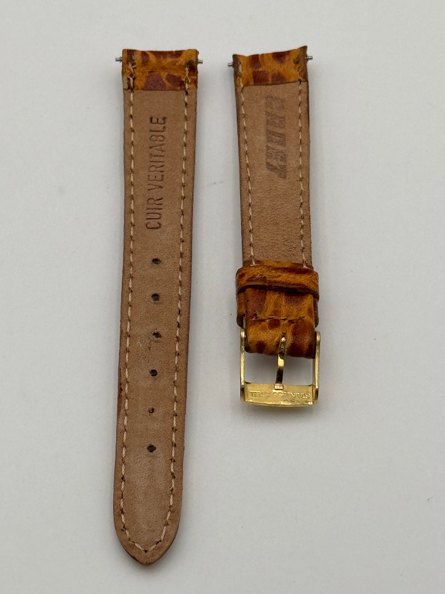 Cadet Chronostar cinturino strap leather 15mm
